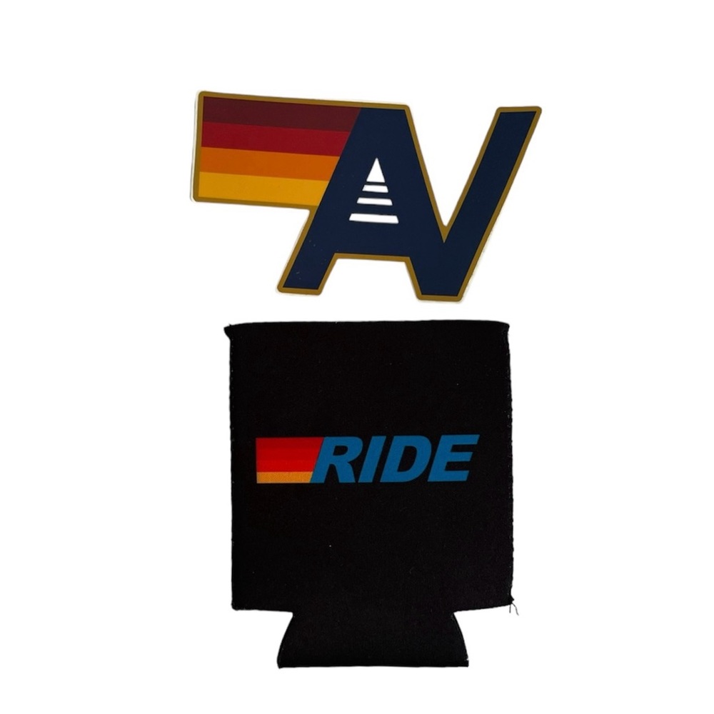 New Aviator Nation Beverage Koozie + sticker